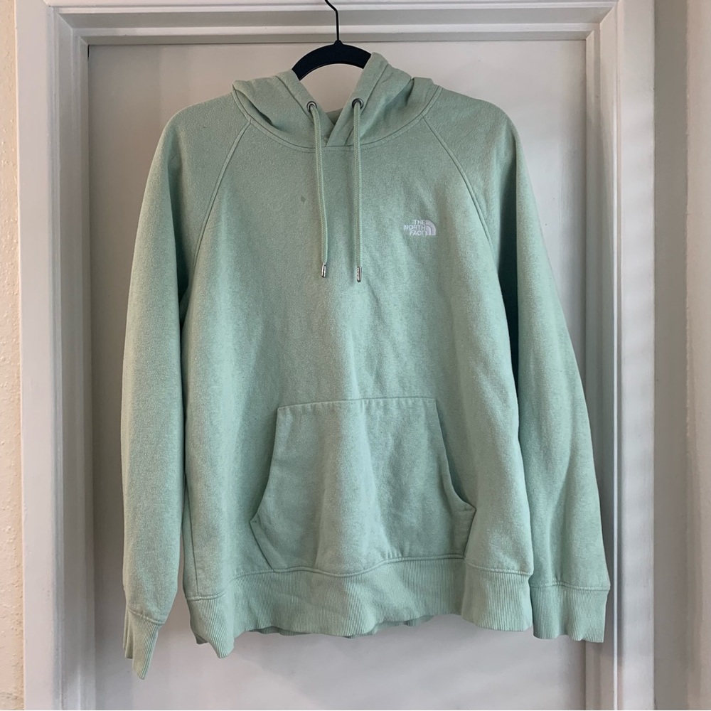 The North Face Women’s Light Pink Soft Casual Pullover Hoodie Size L